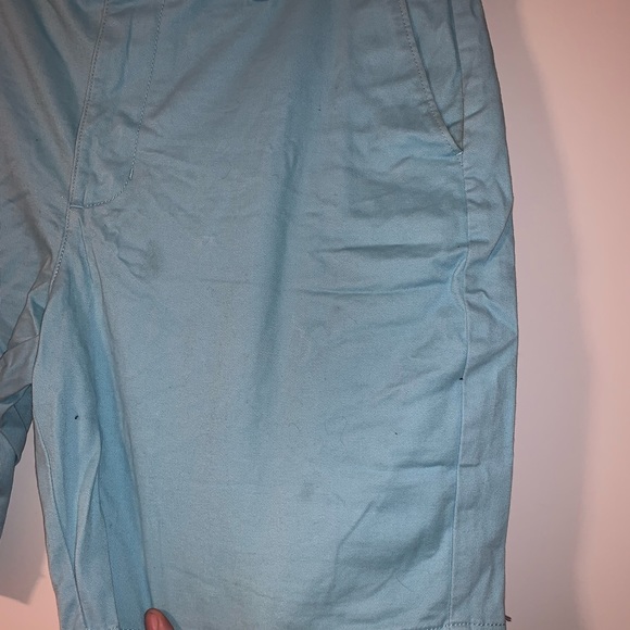 Men’s Size 34 Light Blue Flat Front Shorts - Picture 7 of 13